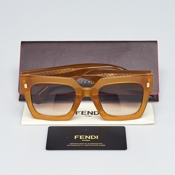 FENDI Acetate Oversized Square Sunglasses - FF0457 - Picture 4 of 13
